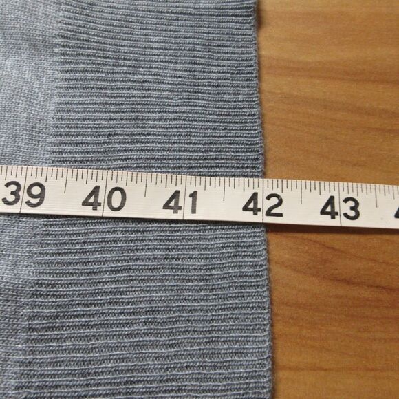 MATTY M Duster Open Front Knit Cardigan Sweater Size XL Heather Denim Blue NWT - Picture 9 of 9